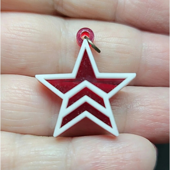 Acrylic Mass Effect Renegade Pendant - Picture 2 of 3